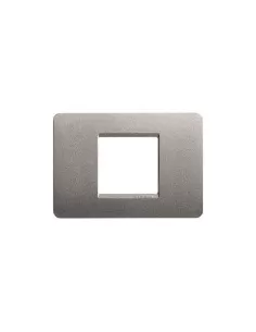 Bticino am4819ta placa matix 2 lugares centrados titanio