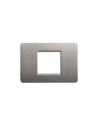 Bticino am4819ta matix placca 2 posti centrati titanium