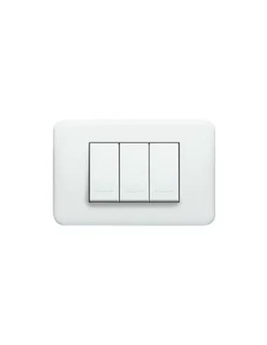 Legrand 680549 placa cruzada abs 6m blanco