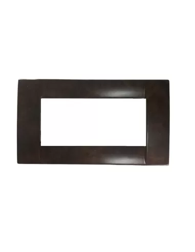 Vimar 16734.41 Placa Idea 4 módulos Raíz Nogal