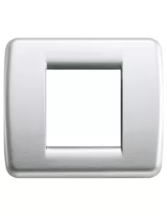 Vimar 17093.21 Placca 1-2 Moduli Argento Metallizzato Per Serie Idea Modulo Stretto