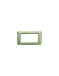 Placa Gewiss 4 plazas verde sistema superior Venice gw22544