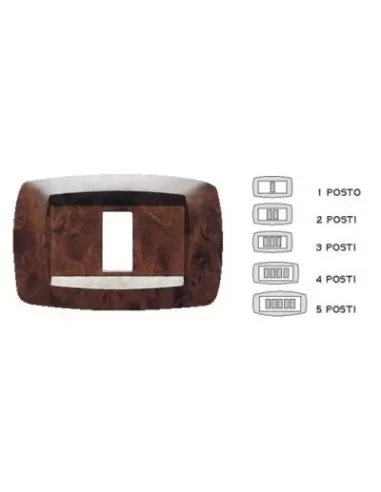 Master placca modi' 2 posti radica md432