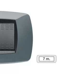 Master 39tc197 placca modo 7 posti grigio metallizzato