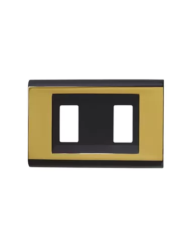 Feb 2582//nor 2-seater ABS click plate black//gold