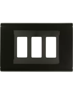 25 février 2013 // Plaque de clic ABS noire 3 places