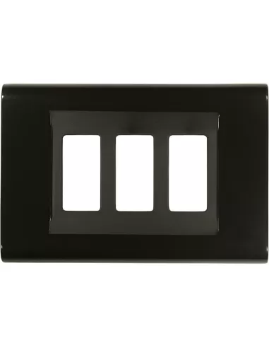 25 février 2013 // Plaque de clic ABS noire 3 places