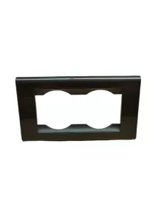 Placa viva de 2 plazas Bticino 4754ac en acero