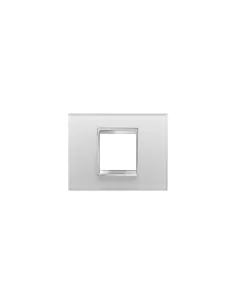 Plato de cristal hielo 2 plazas Gewiss chorus lux gw16202cg
