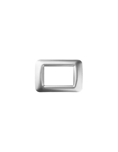 Gewiss placca 3 posti cromo soft top system gw22653