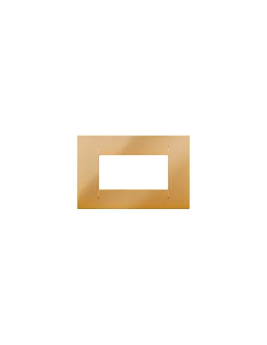 Gewiss chorus placca geo 4 posti oro gw16404mo
