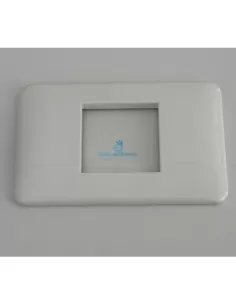 Legrand 680542 placa cruz abs 2 módulos centrales blanco