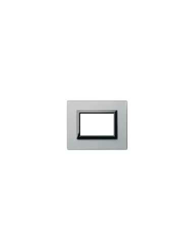 Ave 45pv3gl 3-module glass plate in silver grey