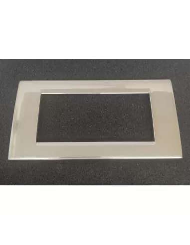 Ave 45p94ncs zama45 4-place brushed nickel zamak plate