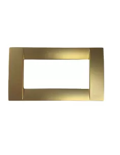 Vimar 16734 33 Placa Classic 4 Módulos Oro Mate Met