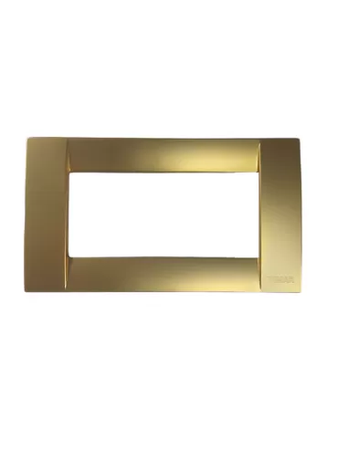 Vimar 16734 33 Placa Classic 4 Módulos Oro Mate Met