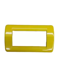 Vimar 16754.02 Plaque Rondo 4 modules Métal Jaune