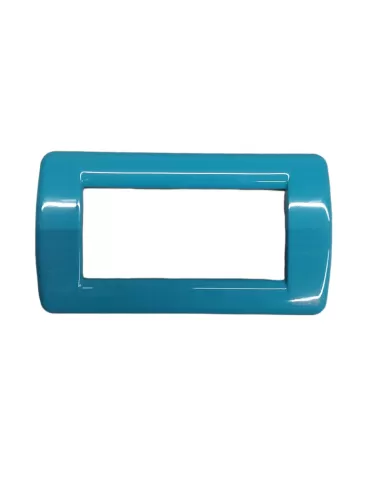 Vimar 16754.06 Placa 4 módulos Met Rondo Turquesa