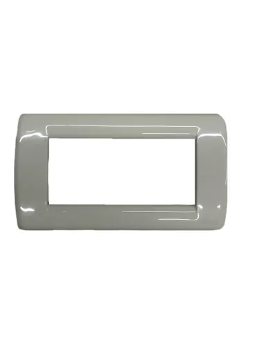 Vimar 16754.09 Placa Metálica Rondo 4 Módulos Arena