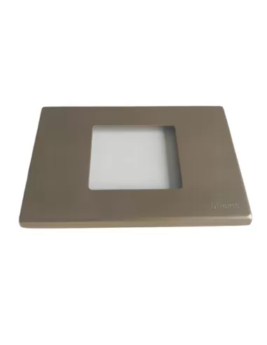 Bticino 503//40//nb magic plate 1 module square aluminum bronze