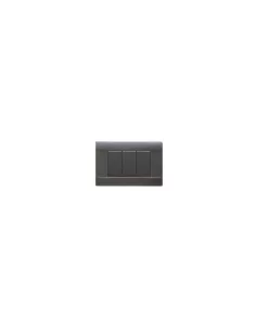 Ave 45p73gv placca isol 3 posti verniciate colore grigio velluto