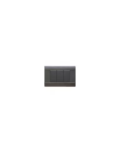 Ave 45p73gv placca isol 3 posti verniciate colore grigio velluto