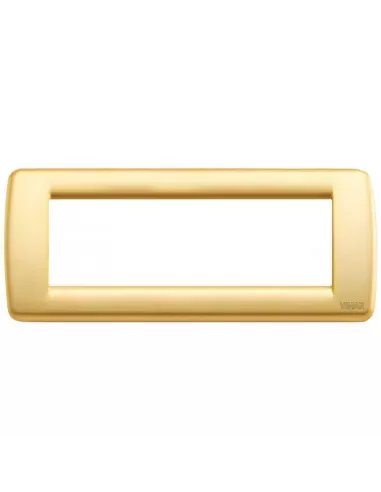 Vimar 16756.33 6-Modul-Platte mit metallischem Mattgold