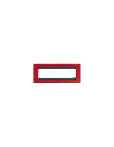 Bticino 4716am 6-seater living room plate, amaranth