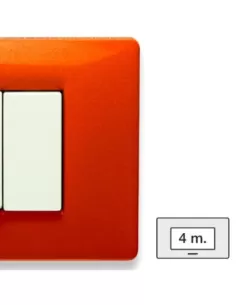 Master 21mx334 mix placca 4 posti arancio tibet