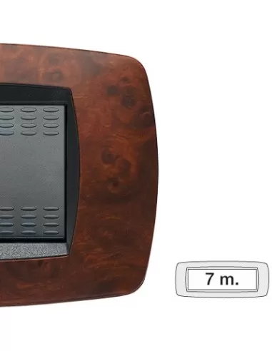 Plaque de montage Master 39tc437 à 7 voies, radiateur en noyer