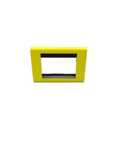 Bticino 4713gb plaque vivante 3p jaune vif