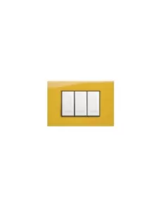 Legrand 685663 vela quadra-placca giallo sole 6mod