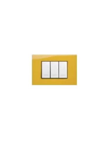 Legrand 685663 square sail-sun yellow plate 6 mod