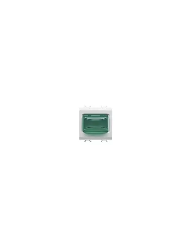 Gewiss gw10632 green protruding indicator light 3w 2m white