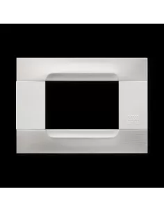 Urmet 10903 b 91 Placa metálica de acero de 3 módulos