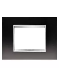 Gewiss gw16203ml plaque lux 3p métal gunmetal