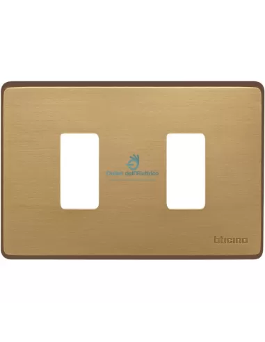 Bticino magic placca 2p bronzo 503/2/br