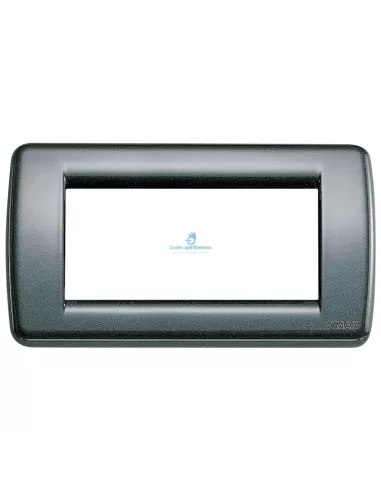 Vimar Idea 16754.23 Placca Rondò 4 Moduli Antracite Metalizzato