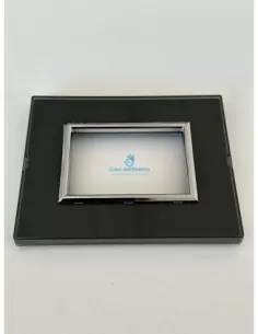 Marlanvil 7253.TI.NF.C Qube 3p techno-ice black glitter-cr/c plate