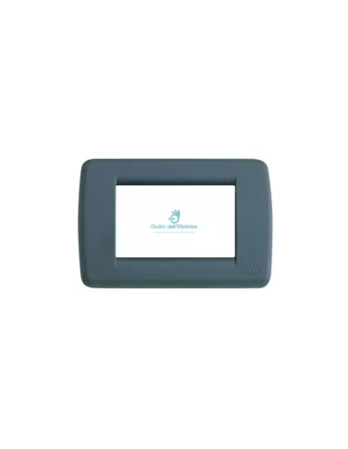 Vimar 16763.D.15 Idea Rondo' Silk 3-seater plate, graphite