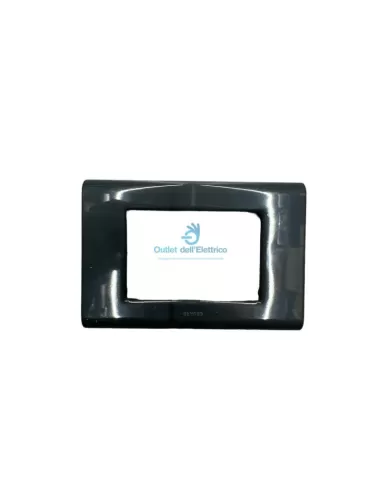 Gewiss GW22005 Assiette basique 3 pièces gris fumé