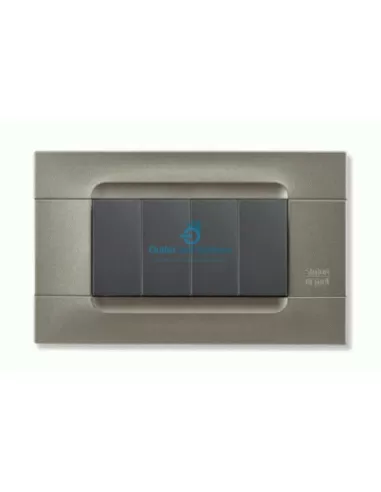 Simon Urmet 10804.TT Placa tecn.monoc. de un solo orificio titanio 4m
