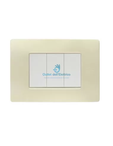 Simon Urmet 11803.AV Nea-flexa 3 elfenbeinfarbene Technopolymer-Module