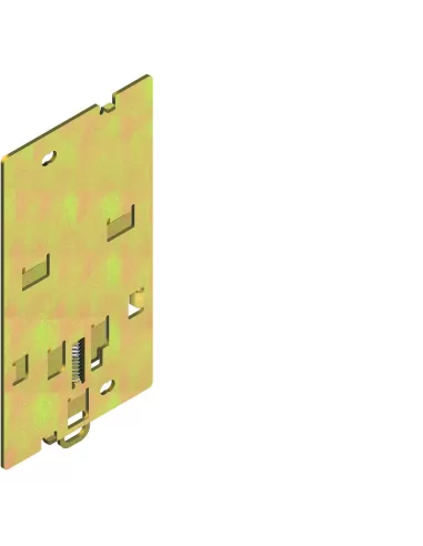 Abb 1sda051439r1 kit din50022 t3 plaque de fixation prof din
