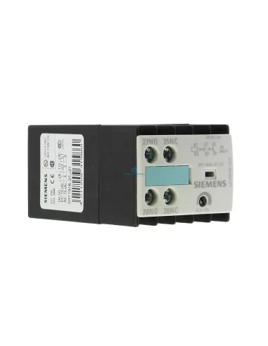 Bloc de contacts auxiliaires Siemens 3rt19162fj21, 1 NO + 1 NF, désexcitation retardée 0,5 à 10 s, 24 Vca/cc