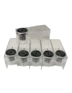 Jeu de 6 couvercles de bornes Schneider 1 pôle LA9F701