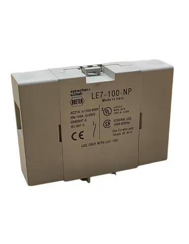 Allen-bradley 14 403 105-02 le7-100-np 4to polo np para 100a mont frontal sprecher schuh