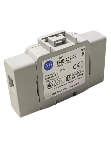 Allen-bradley 194e-a32-pe morsetto di neutro montaggio a fondo quadr