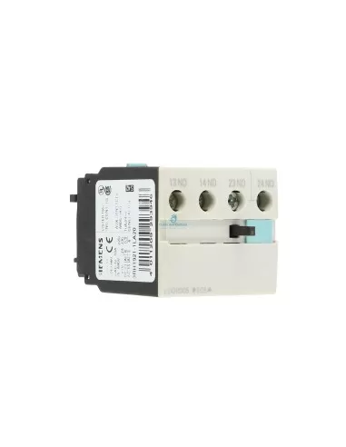 Siemens 3rh19211la20 auxiliary contact block 2na for contactors s0/s12