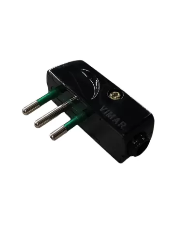 Vimar 00206 2P T 10A Spa plug 10A 90� Black